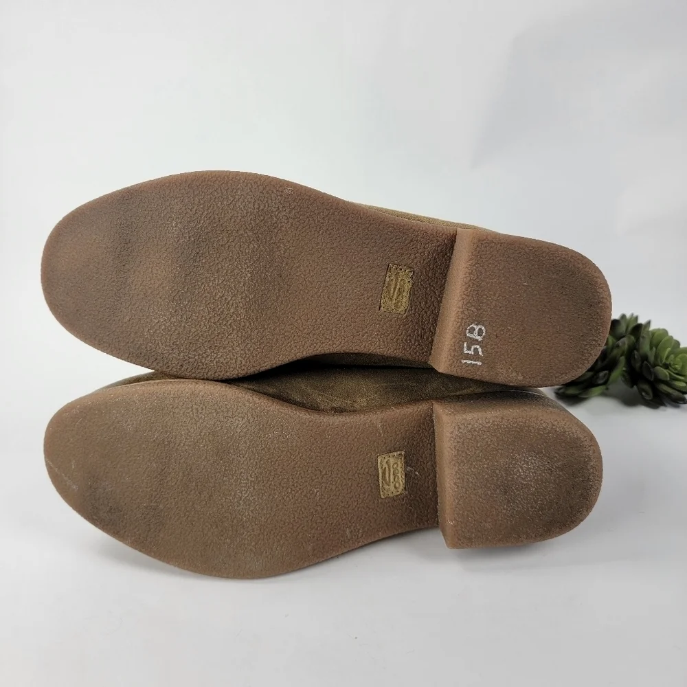 ABEO Pro Women's Bristol Sheepskin Lined Suede Boot in Tan Size 10